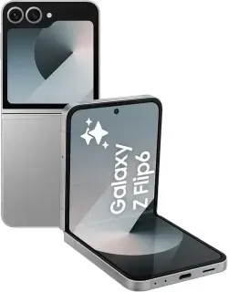 SAMSUNG Galaxy Z Flip6, 12GB RAM, 256GB Storage, Silver Shadow, 50MP Camera, 1 year Seller Warranty (International Version)